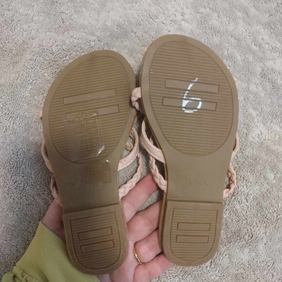 Pink leather thong sandals - Never worn - Picture 2 of 4